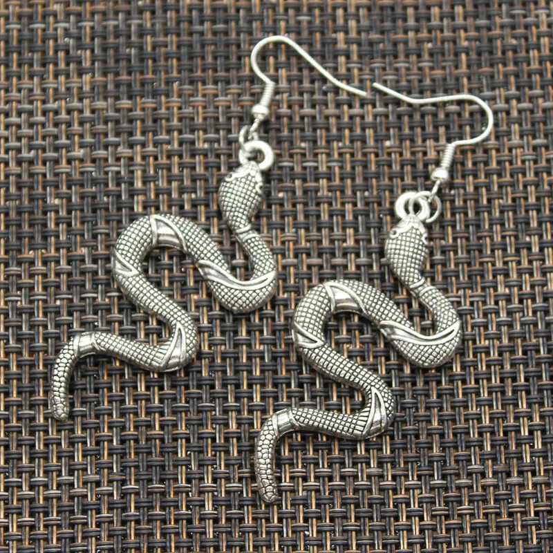 Vendite Calde King Cobra Snake Pendenti Con Gemme E Perle Fai Da Te Earringgs Per Il Regalo Delle Donne