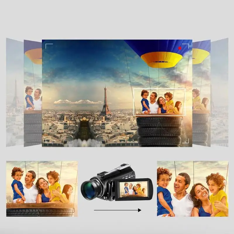 ORDRO AC3 Digital Video Cameras 4K 24MP 30X Zoom WiFi Night Vision Camcorder with 0.39X Wide Angle Lens+Lens Hook+Micophone ORDRO AC3 Digital Video Cameras 4K 24MP 30X Zoom WiFi Night Vision Camcorder with 0.39X Wide Angle Lens+Lens Hook+Micophone