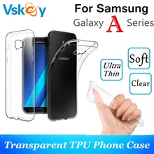 Vskey 10 шт TPU чехол для телефона для Samsung Galaxy A3 A5 A7 A9 высокая яркая ультра тонкий прозрачный чистый силикон задняя крышка