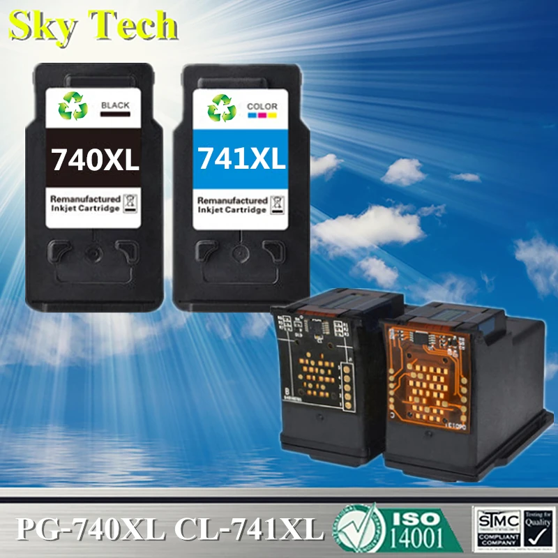 Качественный картридж для струйной печати Φ PG740 CL741 принтера Canon Pixma MX517 MX437 MX377 MG4170
