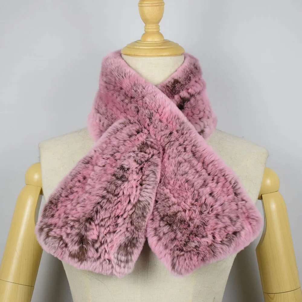 rex rabbit fur scarf short 12