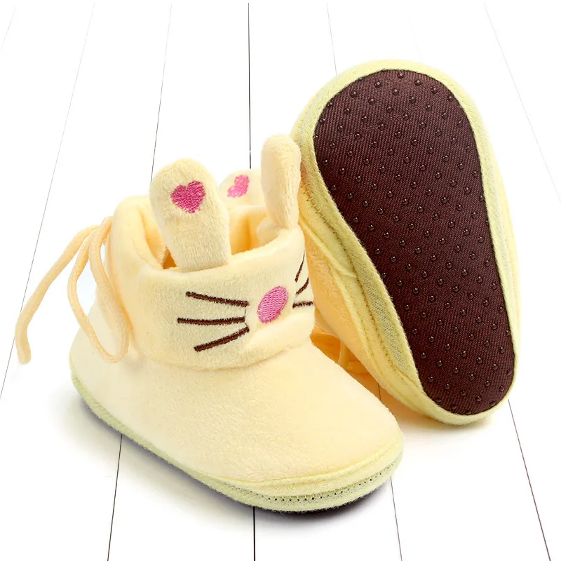Indoor First Walkers Baby Shoes Cotton Anti-slip Booties Winter Wammer Baby Girl Boy Shoes Newborn Slippers Footwear Booties (27)