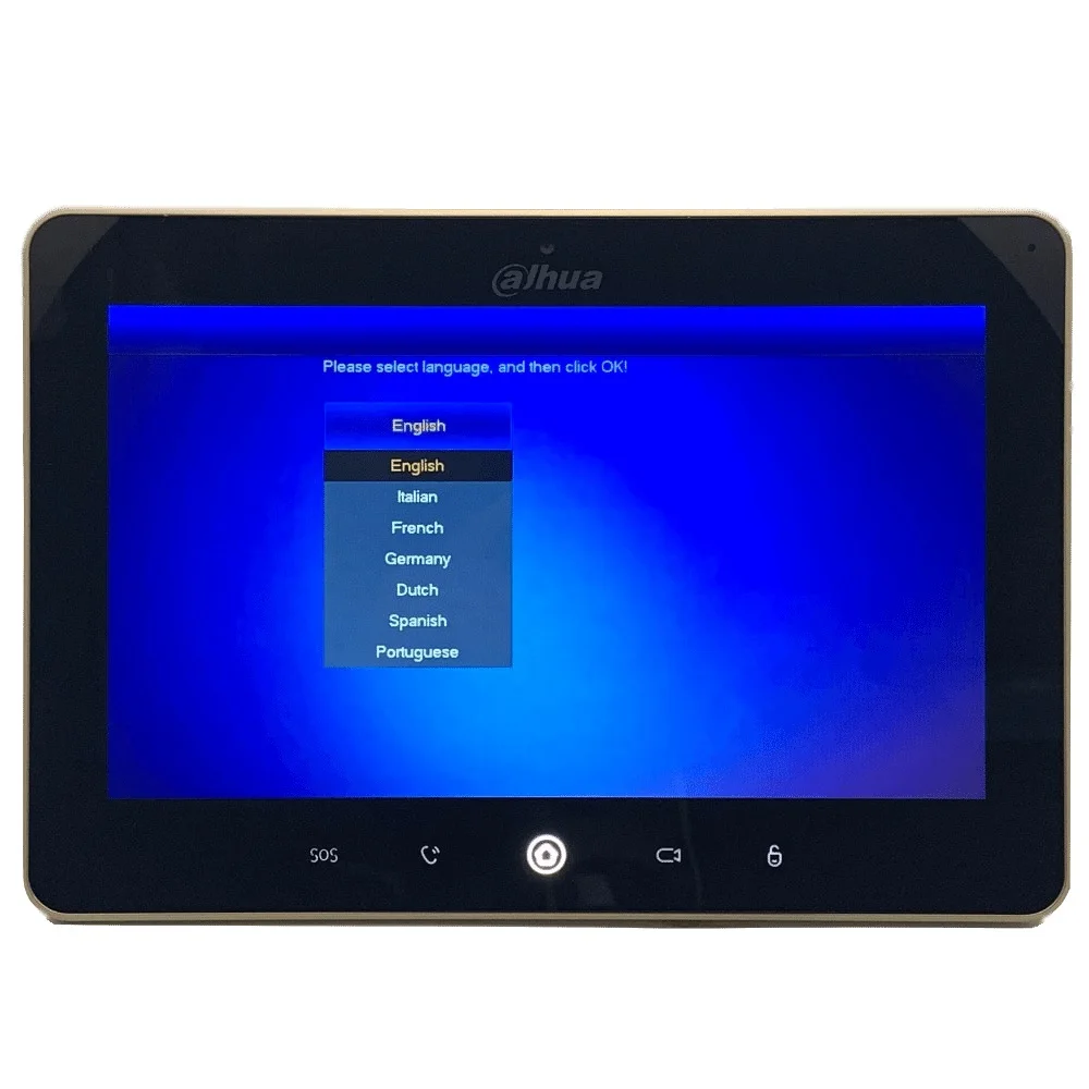 Ahua Multi Язык VTH5241D CW 10 дюймовый сенсорный крытый монитор встроенный Wi Fi и камеры IP