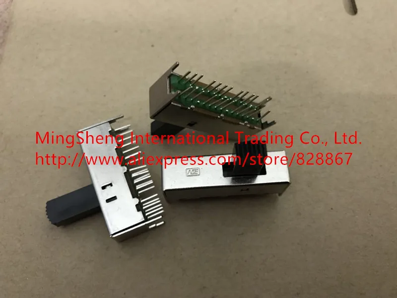 

Original new 100% SS63D05 third toggle switch 24pin 3 gear 6P3T 4 fixed foot vertical sliding switch element