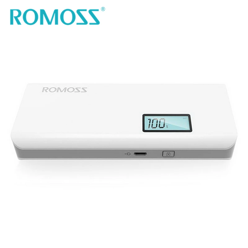 Внешний аккумулятор ROMOSS 10400 мАч Sense4Plus 18650 с ЖК дисплеем и выходом USB|original romoss|romoss