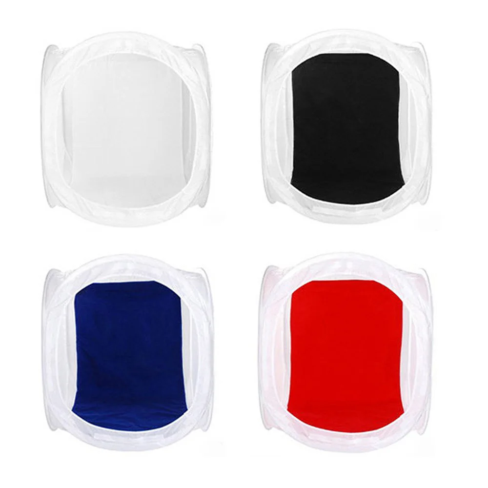 5 Sizes Folding Photo Studio Shooting Tent Cube Softbox with 4 Backdrops Carry Bag Washable