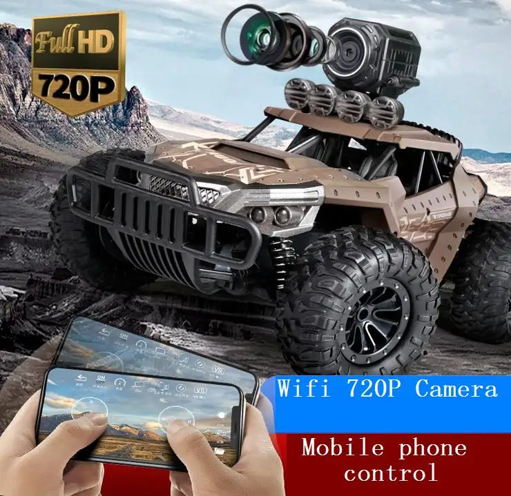 

Mobile phone control rc off-road car with 720P anti-shake camera and wifi real-time fpv transmission rc car toys For Children