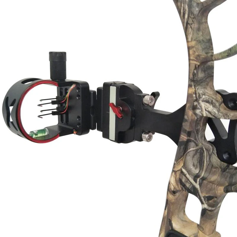 4 pins Compound Bow Sight Micro Adjustable Compound Bow Sight with