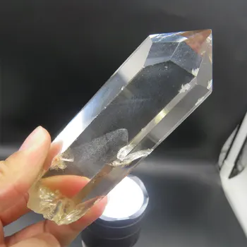 

139g Rare Natural Clear Quartz Pyramid Mountain Layer inside Single Terminated Crystal Wand Reiki Healing for Holiday Gift