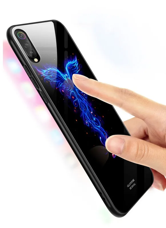 4 Lu mi nous закаленное стекло силиконовый защитный полный mi 9t чехол для Xiao mi Red mi Note 7 Xiaomi mi x3 2s mi x3 mi 9 - Цвет: 4