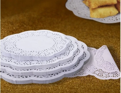 

280pc(4.5' 140pc+5.5'140pc) White Paper Lace Doilies Placemat Craft Doyleys Wedding Christmas Tableware Decoration Free Shipping