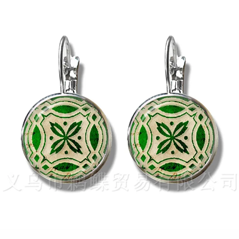 Классические серьги с символами чакр Zen Charms модные украшения для йоги ювелирные