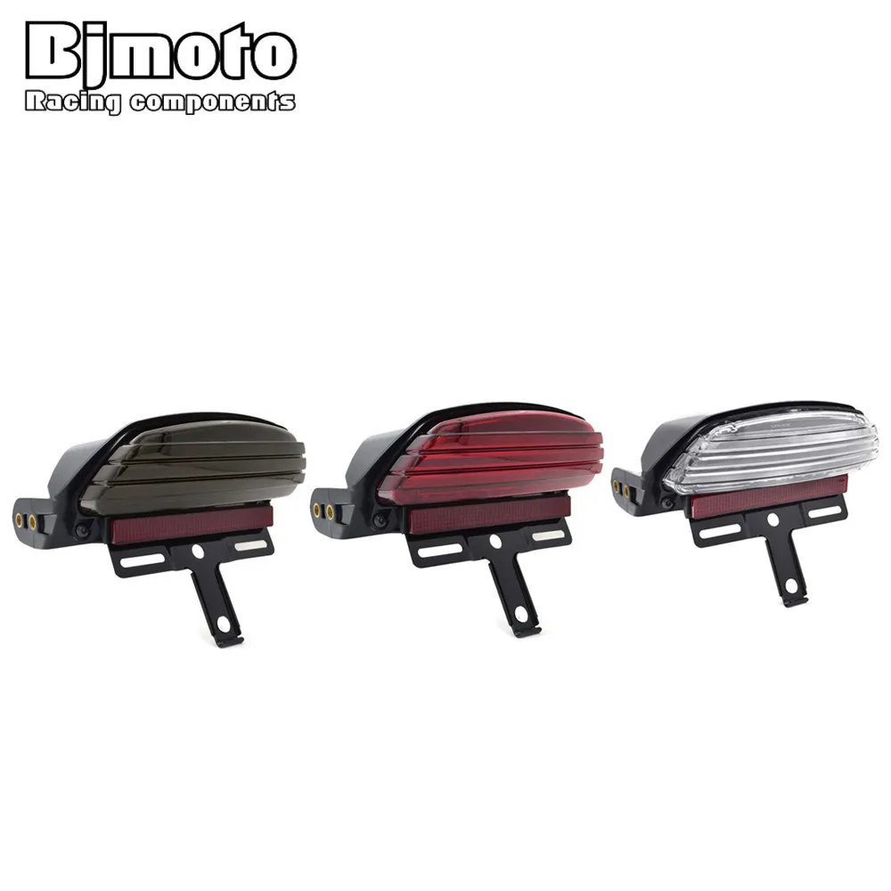  For Harley Davidson Dyna Fat Bob FXST 2006-later Motorcycle Smoke Tri-Bar Rear Fender Brake Tail LE - 32846046261