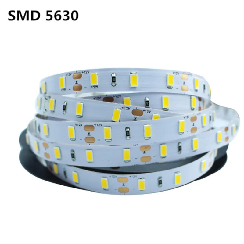 SMD 3528 5050 5630 3014 Светодиодная лента 12 В постоянного тока гибсветильник 60