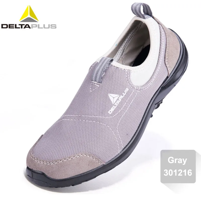 301216 gray Deltaplus/защитная обувь; летняя дышащая Рабочая обувь со стальным носком; легкая Рабочая обувь с защитой от Разбивания и проколов; защитная обувь - Цвет: 301216 gray