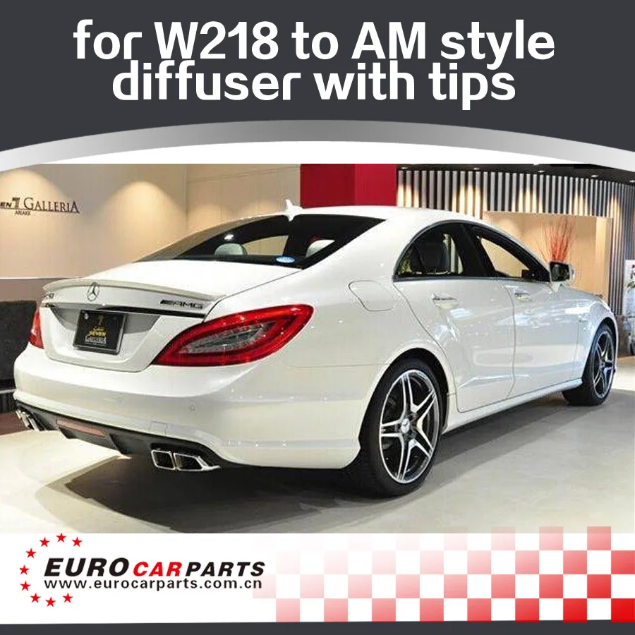 

CLS63 diffuser with endpipes fit for MB CLS-class W218 CLS350 CLS500 CLS550 sport line to CLS63 AM style diffuer for CLS