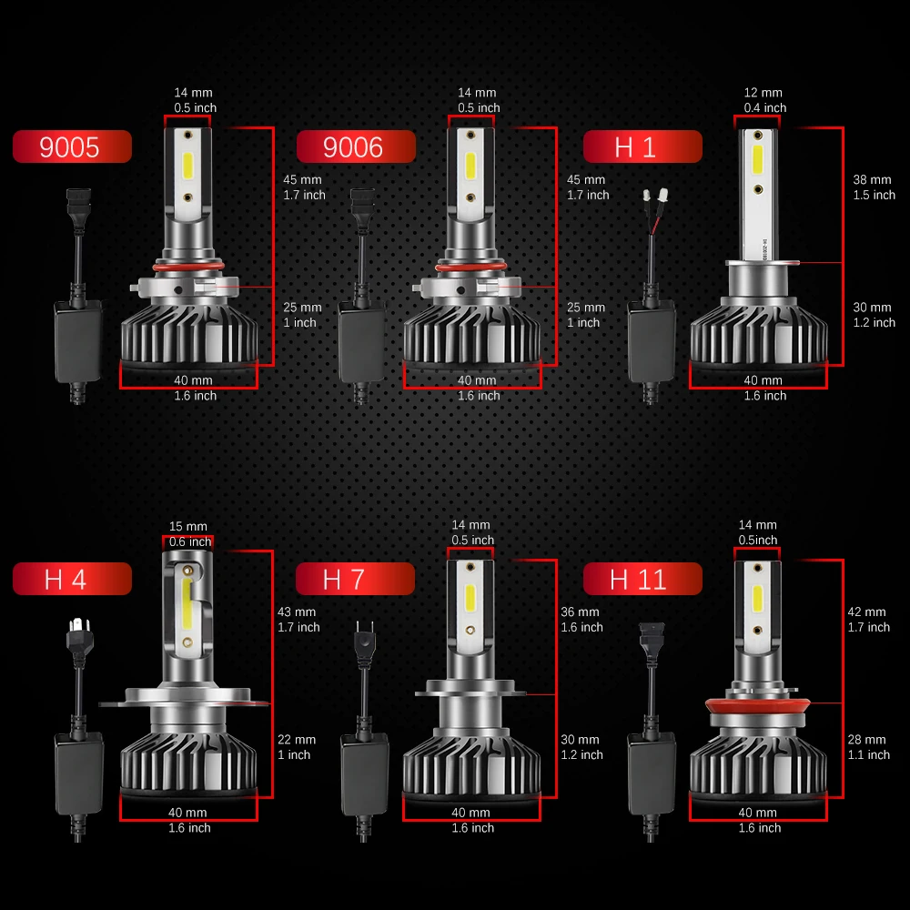 Braveway светодиодный H1 H4 H7 H8 H11 HB3 HB4 светодиодный светильник лампы H4 головной светильник лампочка мотоцикла 9005 9006 светодиодный лампы H1 автомобильный светильник H7 светодиодный с can-bus