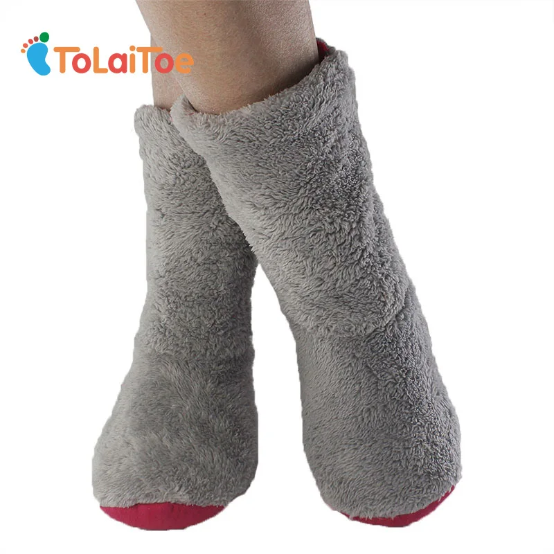 Goede ToLaiToe Super Warm vrouwen Mode Thuis Slippers Pluche Warme Huishouden Houten Vloer Slippers schoenen chinelos femininos Botas