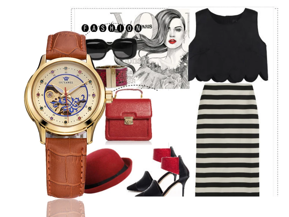 brown watch women 8