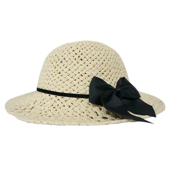 

Cute Big Bowknot Kids Children Fresh Straw Hat Baby Girl Sun Hat Summer Beach Visor Hat Caps 2-7Years