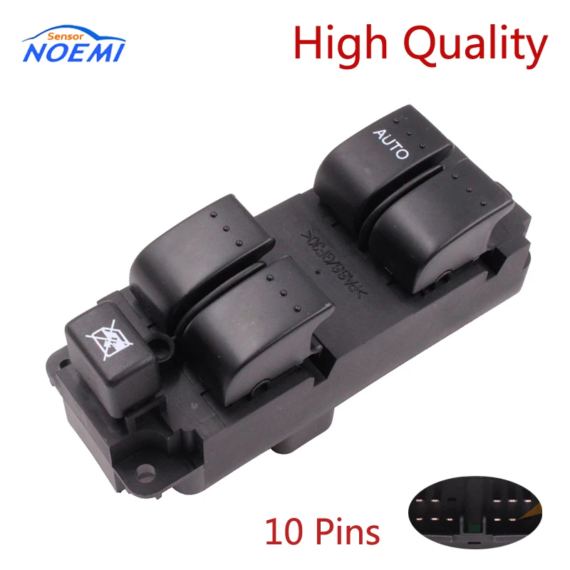 

BN8F-66-350A Front Left Drive Side 10 Pins Window Switch For 2004-2009 Mazda 3