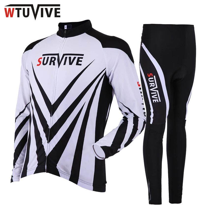 SURVIVE 2016 New Long sleeve Men's Cycling Jersey Set cheap cycle