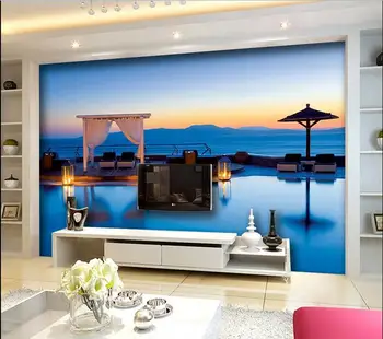 

3d wallpaper custom mural non-woven 3d room wallpaper Oil painting scenery maldives TV setting photo wallpaper for walls 3d