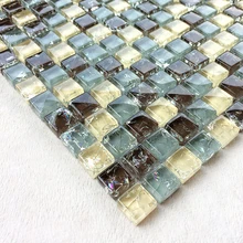 Стеклянная мозаичная стеклянная плитка для ванной комнаты, мозаичная плитка, кухонная столешница, щиток для ванной комнаты, душ, телевизор, фон для камина