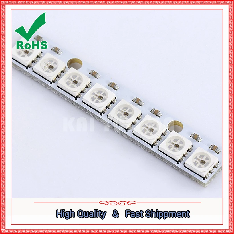 8 битный WS2812 5050 RGB светодиодный Встроенный полноцветный фонарь модуль макетной