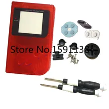 Горячая весь набор прозрачный красный цвет полный комплект чехол оболочка для GameBoygb GBO Классический чехол с X/Y отвертка рождественские подарки для детей