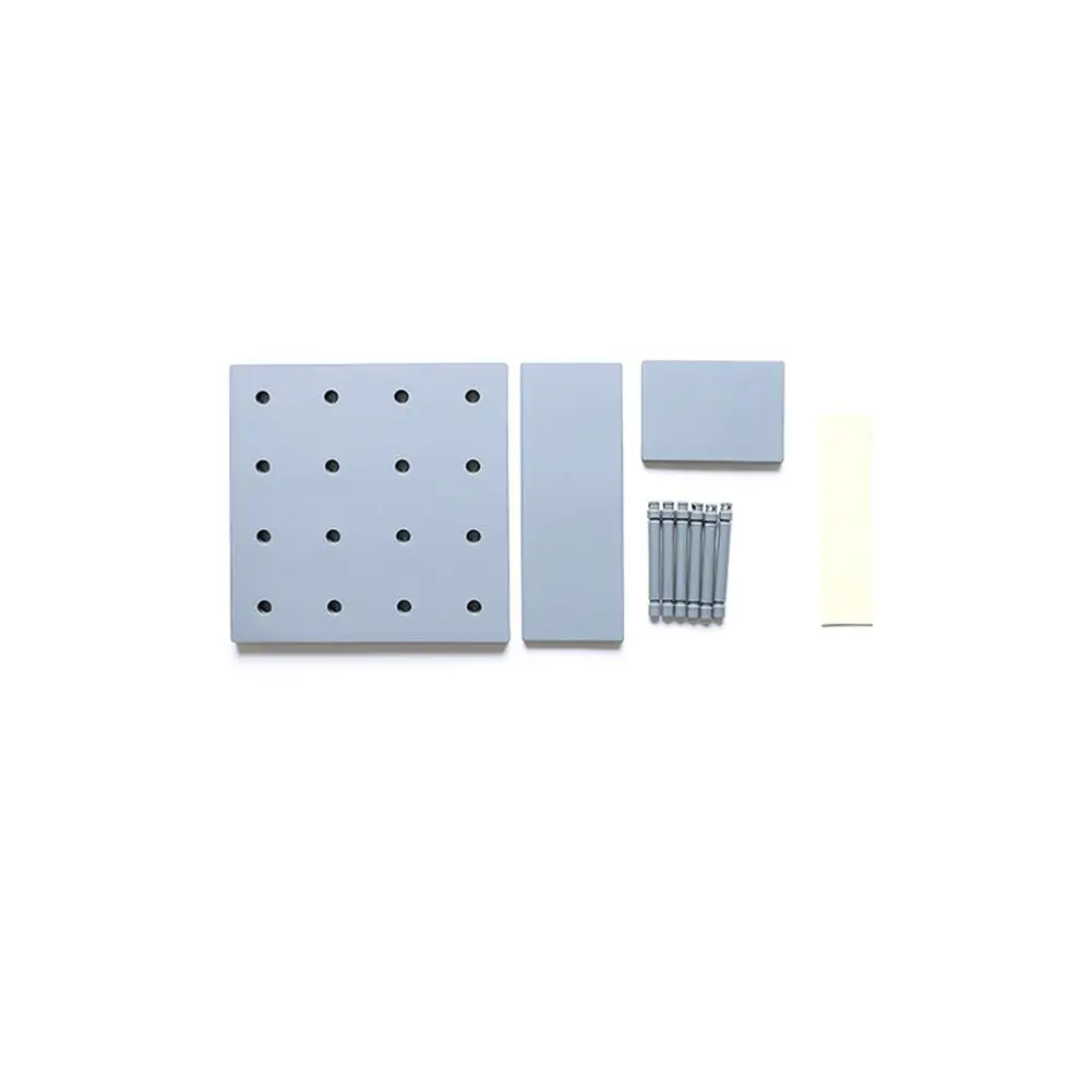 Стильные пластиковые колышки доска настенный кухонный стеллаж для украшения - Цвет: gray