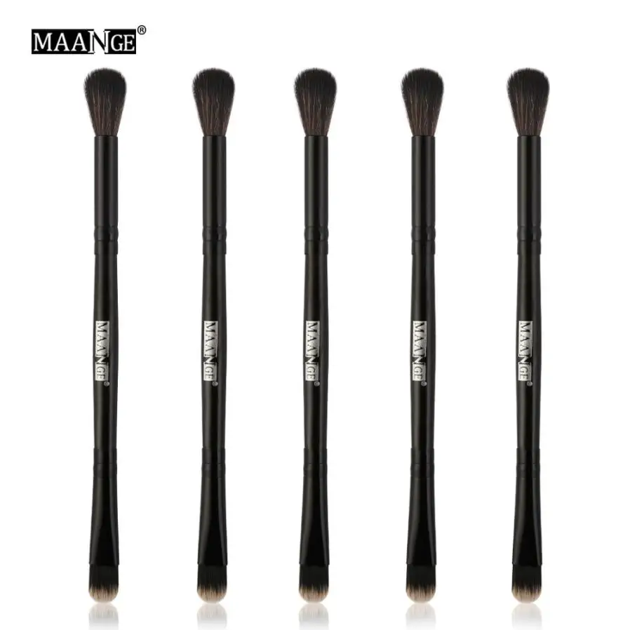 

MAANGE 5PCS Foundation Eyeshadow Makeup brushes set Double sided Nylon hair Contour Eye Lip Cosmetic Brushes Set 2U0110