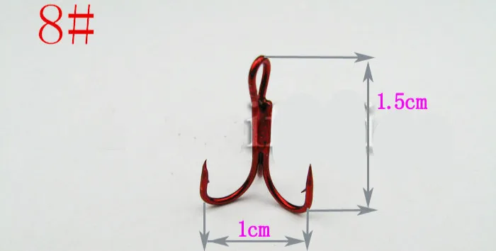 Оптом с высоким содержанием углерода Высокое качество Красный тройными крючками