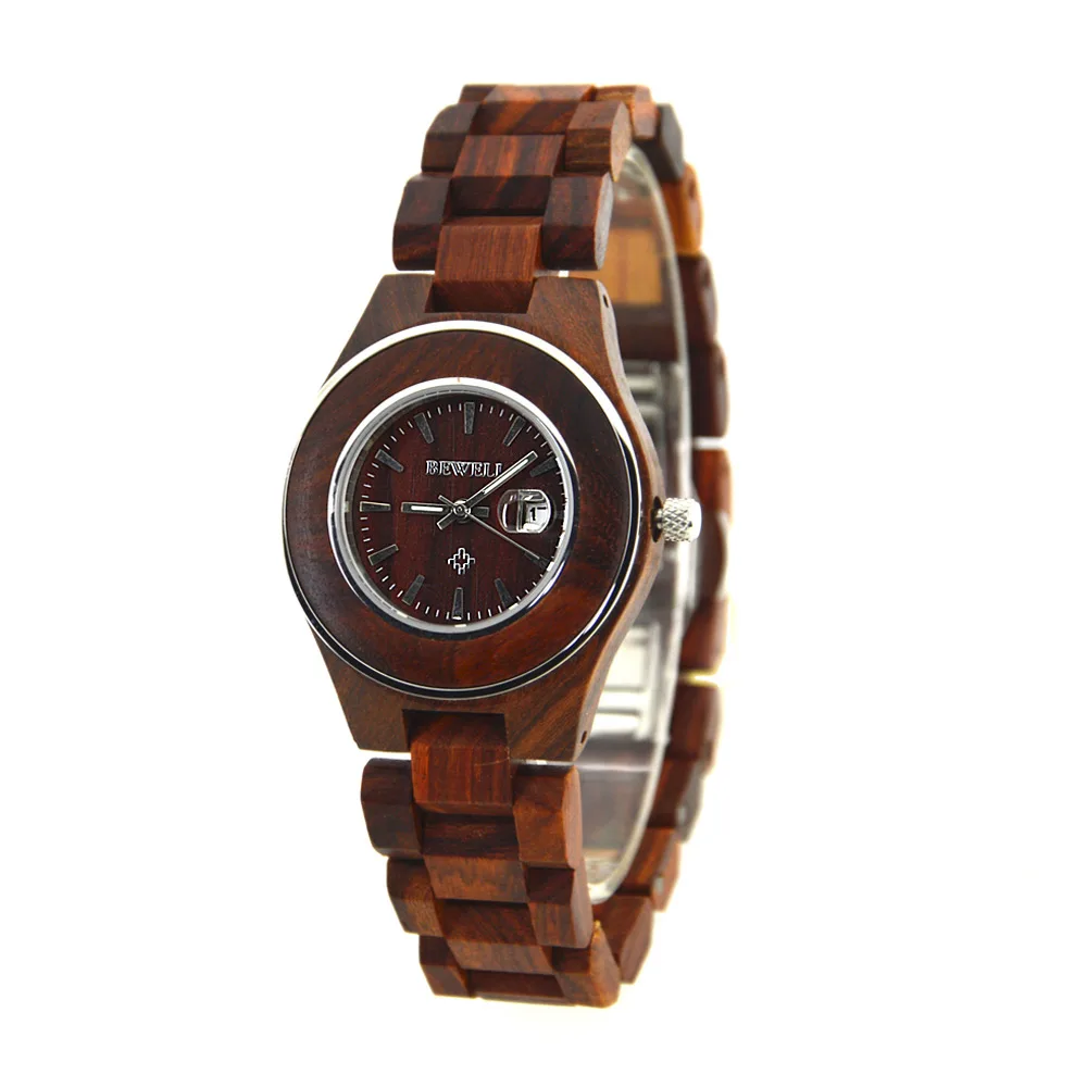 BEWELL WOODEN WATCH