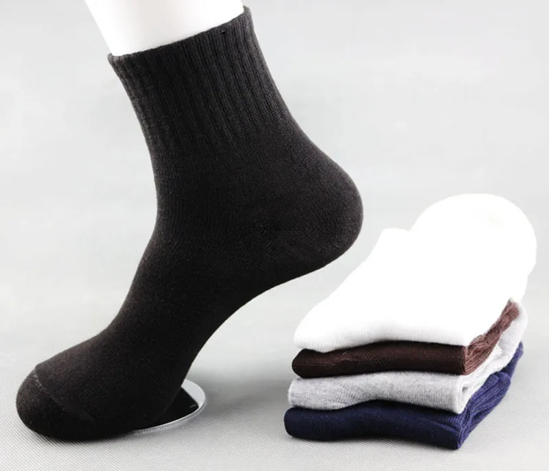 5 пары мужских носков Размер 39-43 летние однотонные повседневные Модные мужские короткие носки отличного качества дышащие прочные черные Meias