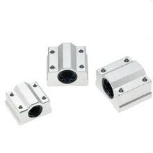 1 pc SC8UU SCS8LUU 8 milímetros Linear Ball Bearing Bloco de CNC Router SCS6UU SCS10UU SCS12UU SCS13UU para CNC 3D impressora eixos peças Haste