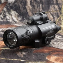 Тактическое оружие пистолет лампа свет для Глок и Пикатинни База для рейки Охота Стрельба резка алюминиевого сплава X 400 в черный M4038