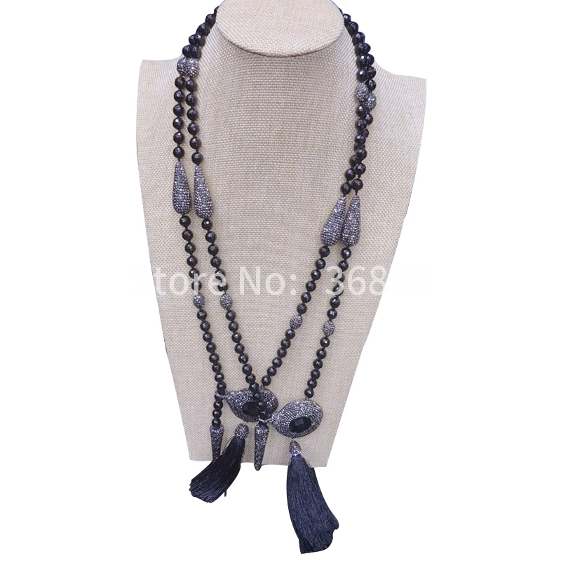 

Fashionable tassel deserve to deserve to act the role of necklace female black long model 100 take