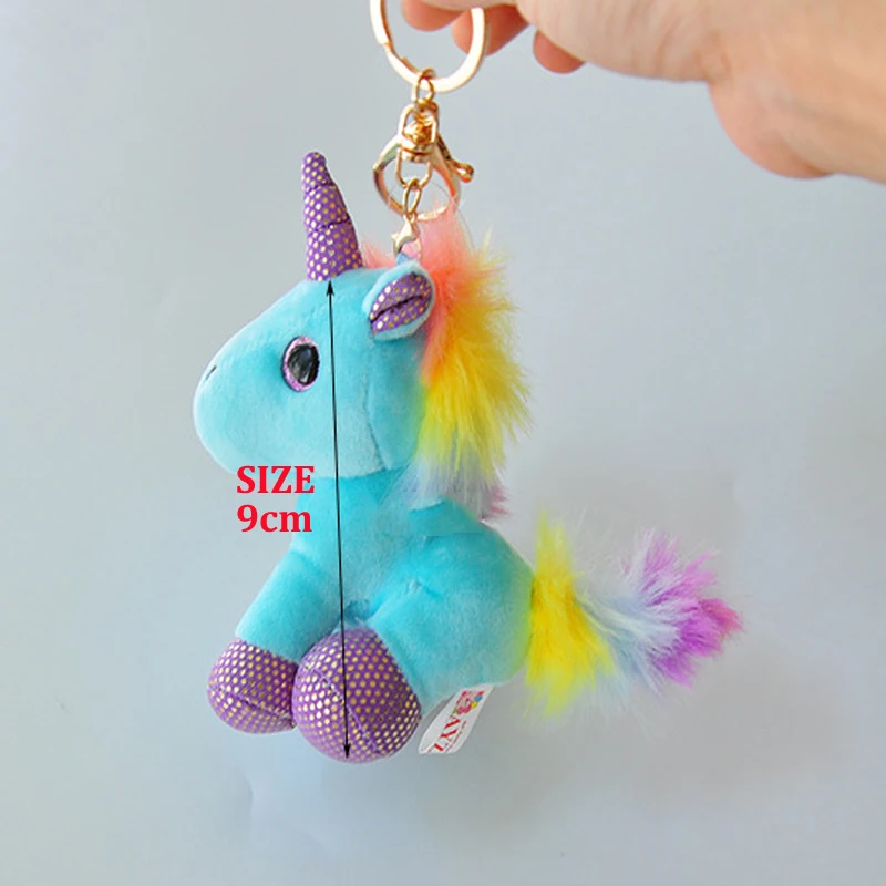SAILEROAD Cute Little 9cm Approx Unicorn Plush Toys for Christmas Keychain Unicorn Plush Doll Toy Kids Gift Small Pendant Chain SAILEROAD Cute Little 9cm Approx Unicorn Plush Toys for Christmas Keychain Unicorn Plush Doll Toy Kids Gift Small Pendant Chain