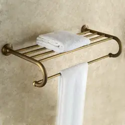 Antiwue латунный держатель для полотенец для ванной комнаты склад-хралилище подставленное к стене вешалка кухня отель полотенце полка для