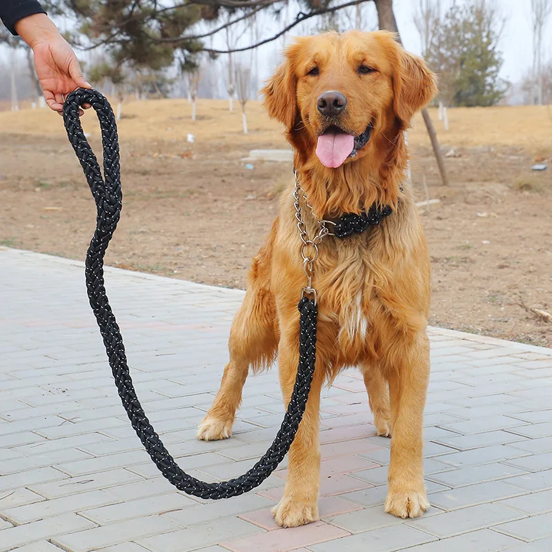 Светоотражающие большой собаки поводок нейлоновой веревкой Pet Running отслеживания поводки длинные ведущий собак альпинизм Веревки для средних и крупных большой собака