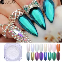 1 г зеркальная блестящая пудра для ногтей Золотая синяя фиолетовая для украшения ногтей хромированный пигмент пылезащитный порошок с зеркальным эффектом для украшения ногтей маникюр DIY