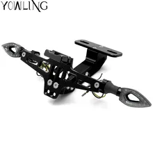 Мотоцикл боковое Крепление хвост светильник тормозной Кронштейн номерного знака хвост светильник с светодиодный поворотник светильник для Suzuki Yamaha Honda