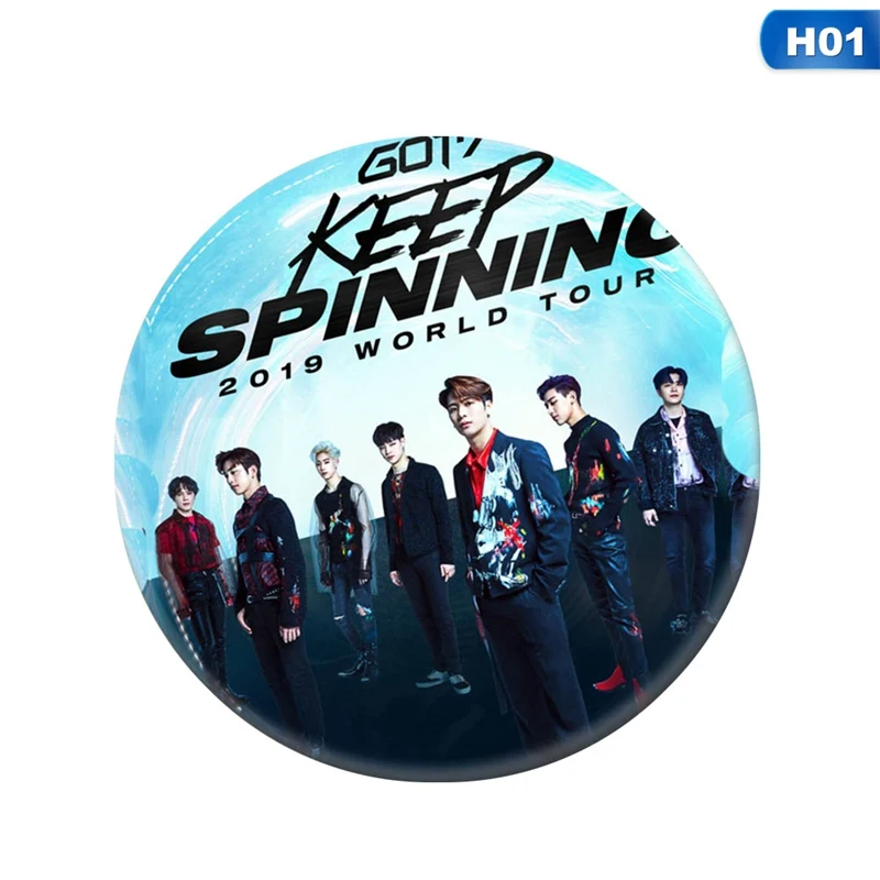 Новая мода KPOP GOT7 значки 7 для нагрудных булавок брошь JaeHyun MARK Chenle Haechan JENO