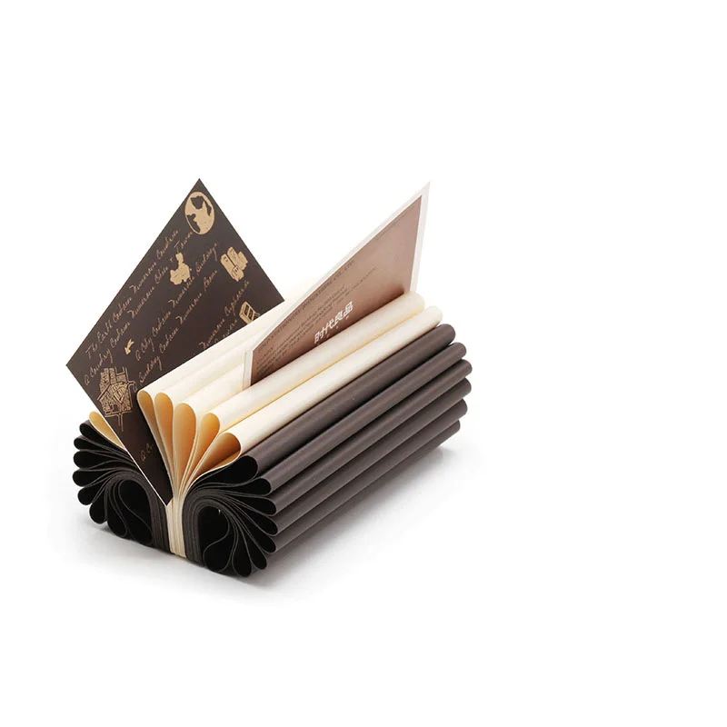 

Coloffice Creative Fashion Color Matching Business Card Holder Note Cute Flower Shape DIY Card Holder Office Desktop Stationery