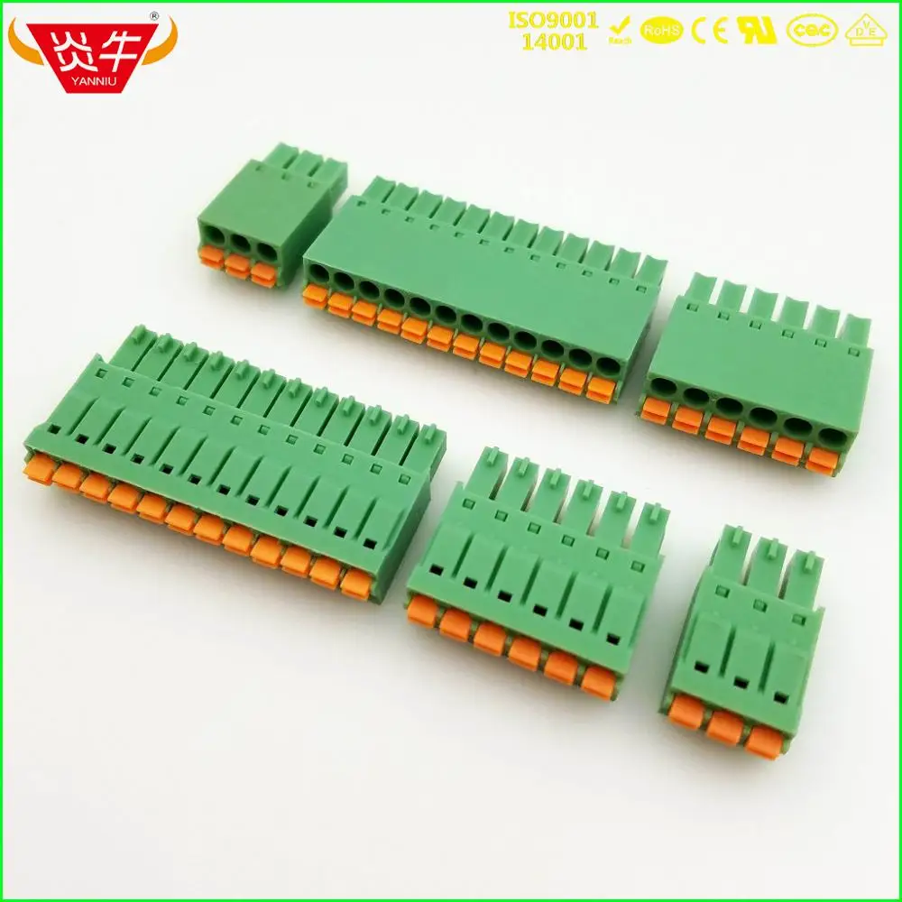 KF2EDGKN-3.81-7P женский 15EDGKN 3 81 мм 7PIN PCB разъем плагин клеммные блоки Феникс янниу |