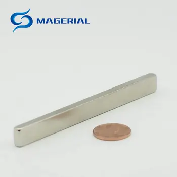 

2-120pcs Long NdFeB Magnet Bar 100x10x5 mm Strong Neodymium Permanent Magnets 4" long Rare Earth Magnets Grade N42 NiCuNi Plated