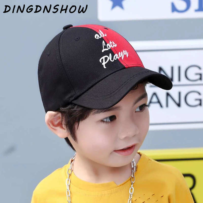 [DINGDNSHOW] брендовая бейсболка Snapbacks шляпа детская хлопковая бейсболка для мальчиков и девочек с вышитыми буквами хип-хоп кепка для детей