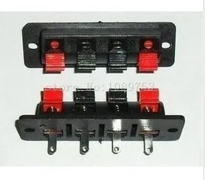 

10pcs 4P Audio Speaker Terminal Double Spring Clip Jack Plug Socket