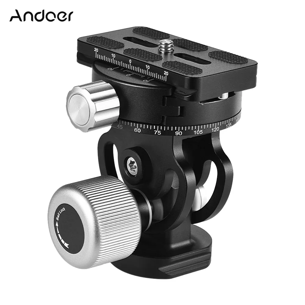 Andoer VH 10 2 Way Tripod Head Panoramic Bird Watching Photography Head
